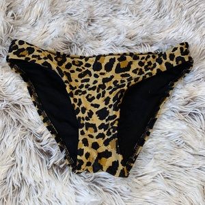 Leopard Bikini Swim Bottoms